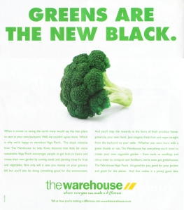 Warehouse advertisement from the Sunday magazine August 10th